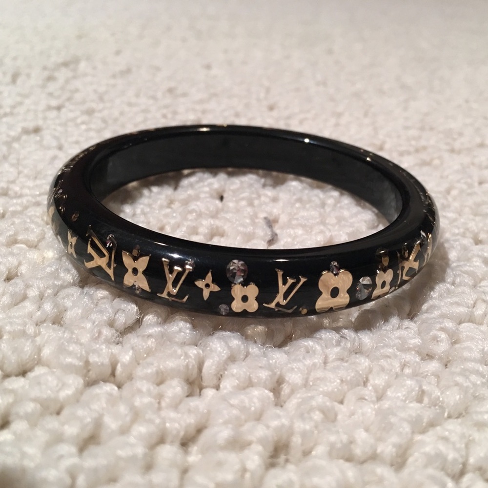 LV bangle bracelet, inclusion bracelet